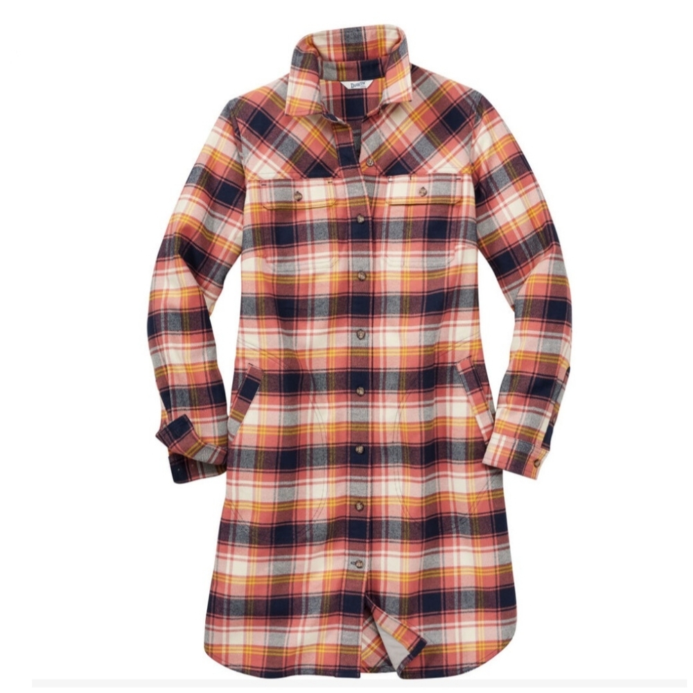 Duluth Trading Company flannel tunic